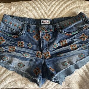 Mudd shorts size 9 embroidery on them super boho and cute!  Love them.